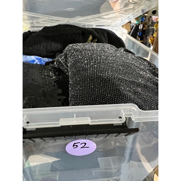 Onyx Nite Sparkly Open Front Cardigan Built-In Tank Metallic Black Party Top L - Picture 13 of 13